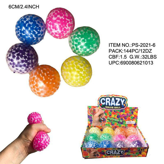 Balls Squish slime toys display of 12 pieces wholesale