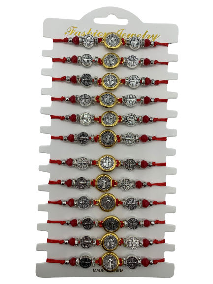 Divine Protection with Our Exquisite Saint Benedict Medal Macrame Cord Bracelets