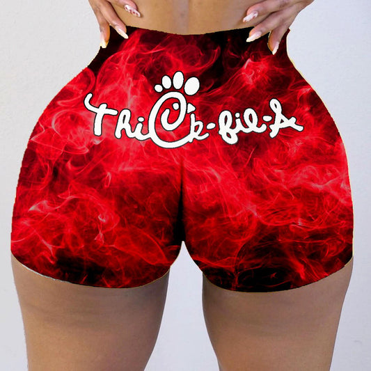 Red flames hot beach shorts wholesale
