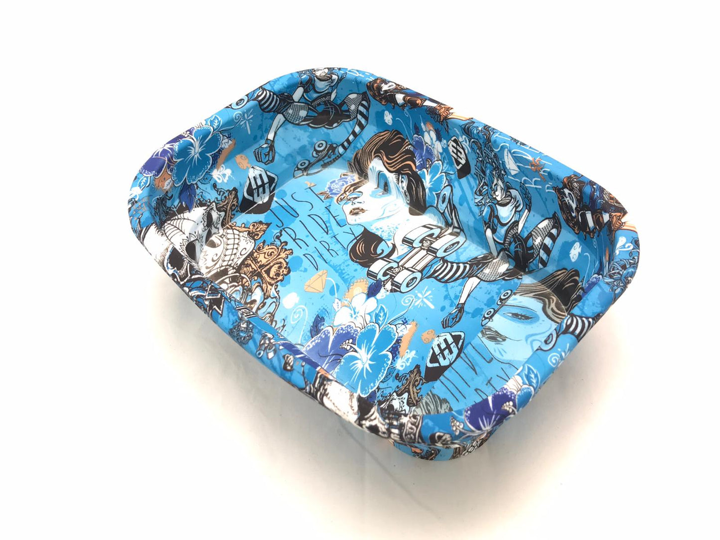 WERK IT silicon foldable tray print BLUE