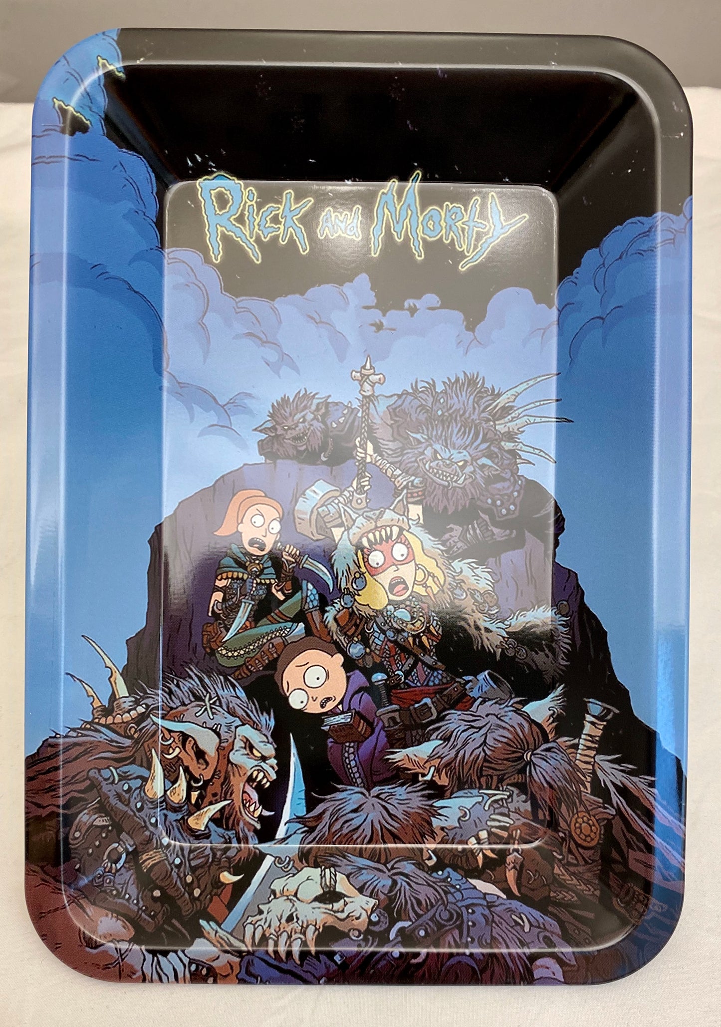 Tray printed SMALL SIZE BLUE MONSTERS