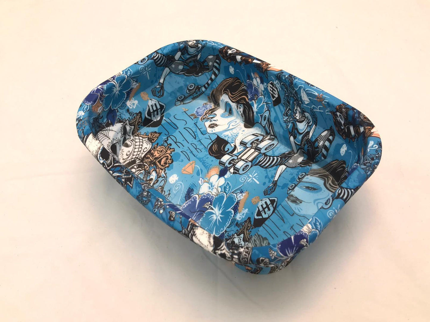 WERK IT silicon foldable tray print BLUE
