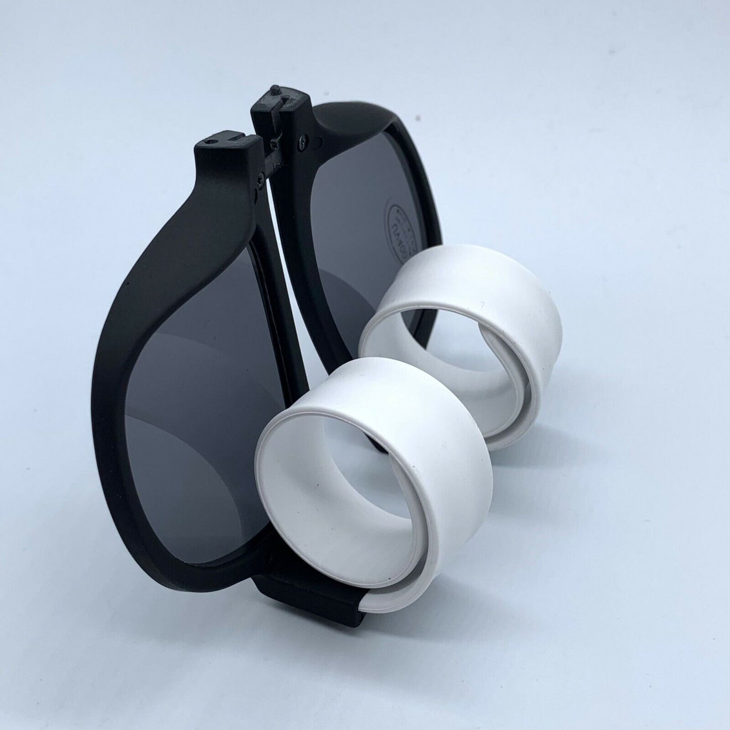 White Sunglasses & Wristband in One Foldable Clap & Go Foldable Stylish Shades