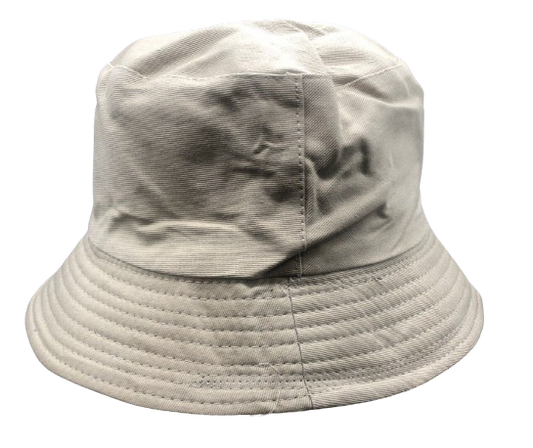 Kids Unisex Black Khaki Reversible Bucket Hat - One Size Fits Most