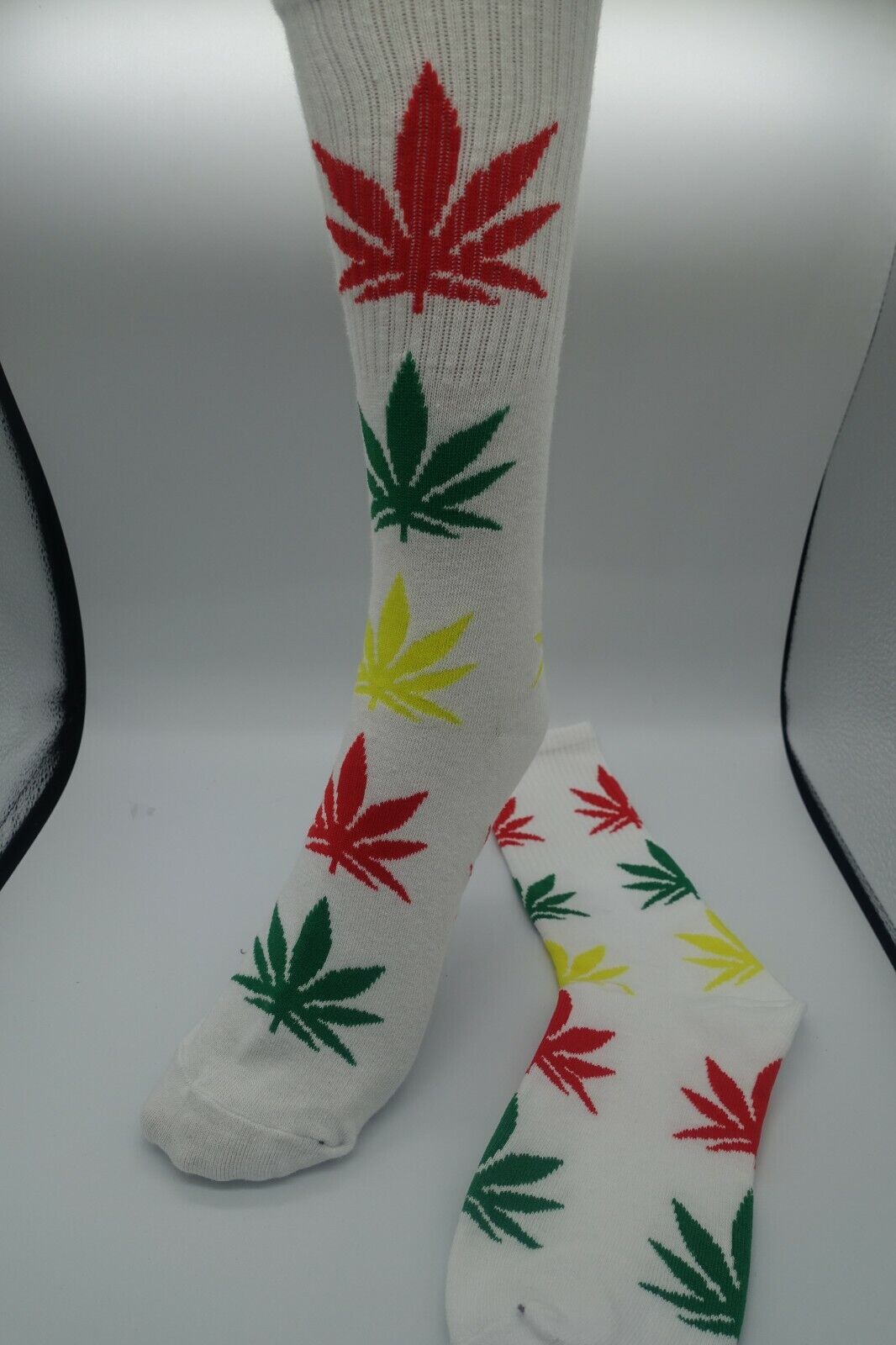 Socks unisex multicolor rasta yellow green red