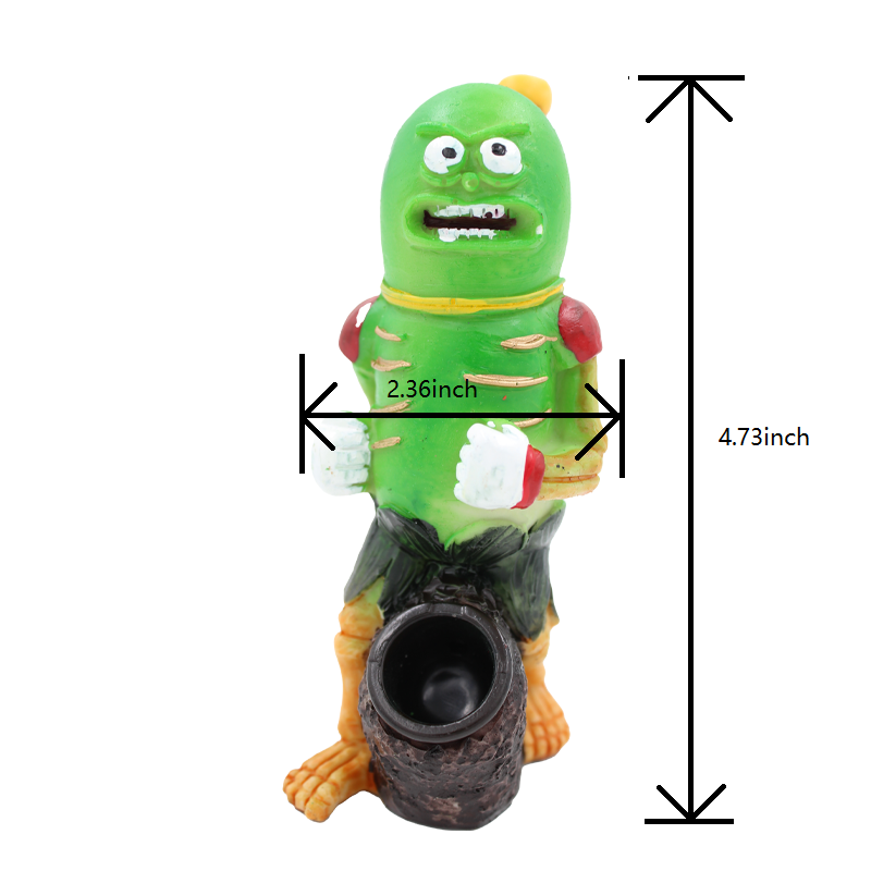 Resin Handmade Pickle with boots Water Pipe Home Decoration Table Sculpture