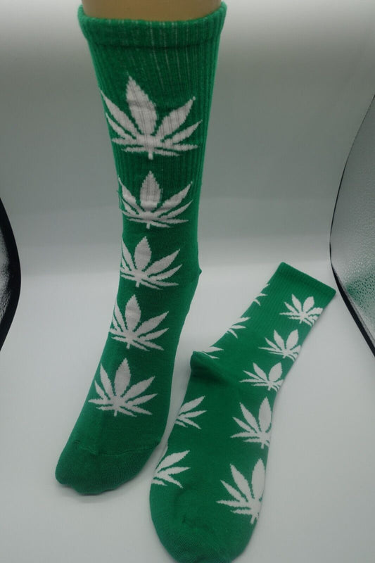 Green Socks unisex multicolor white leaf wholesale