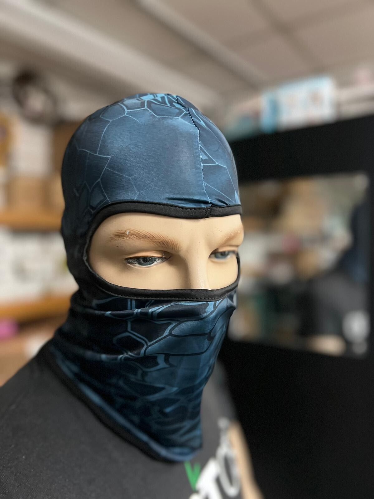 Blue snake ski mask unisex pop stars trendy snow kids adults winter cosplay