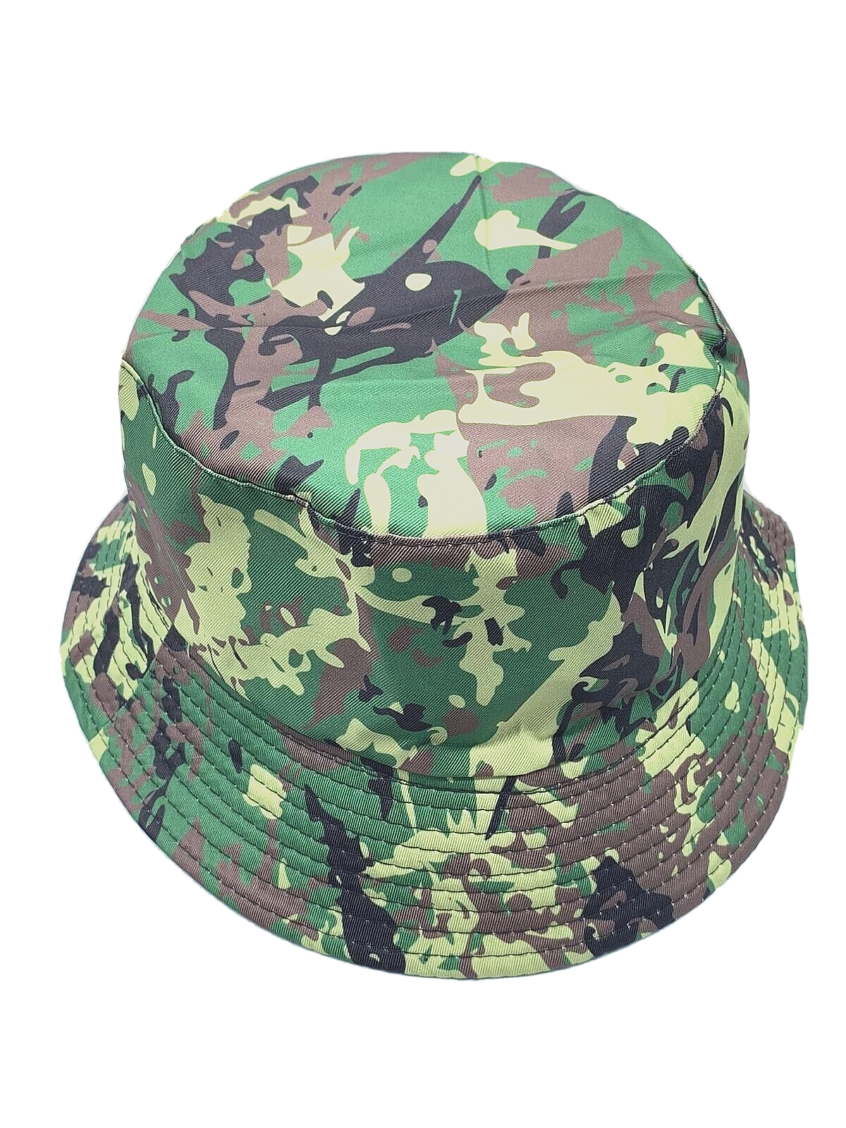 Army Green Bucket Hat Camouflage Fishing Bucket Hat Reversible Unisex