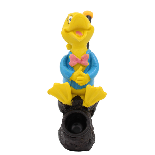Wholesale Resin Handmade duck in pajamas Water Pipe Home Decoration Table Sculpture