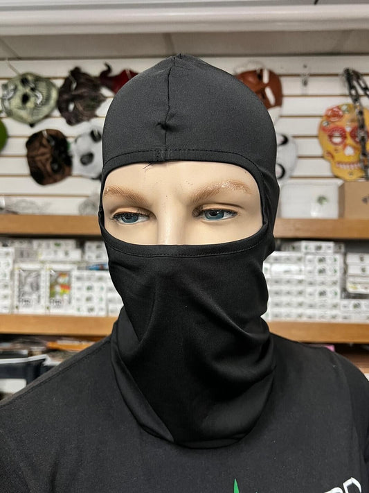black unicolor ski mask unisex pop stars trendy snow kids adults wholesale