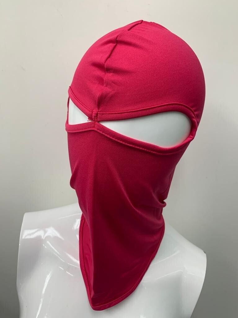 pink ski mask face cover neck Motorcycle Ninja Army Hunting gardener ski