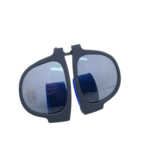 Blue Sunglasses & Wristband in One Foldable Clap & Go Foldable Stylish Shades