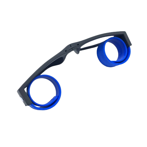 Blue Sunglasses & Wristband in One Foldable Clap & Go Foldable Stylish Shades
