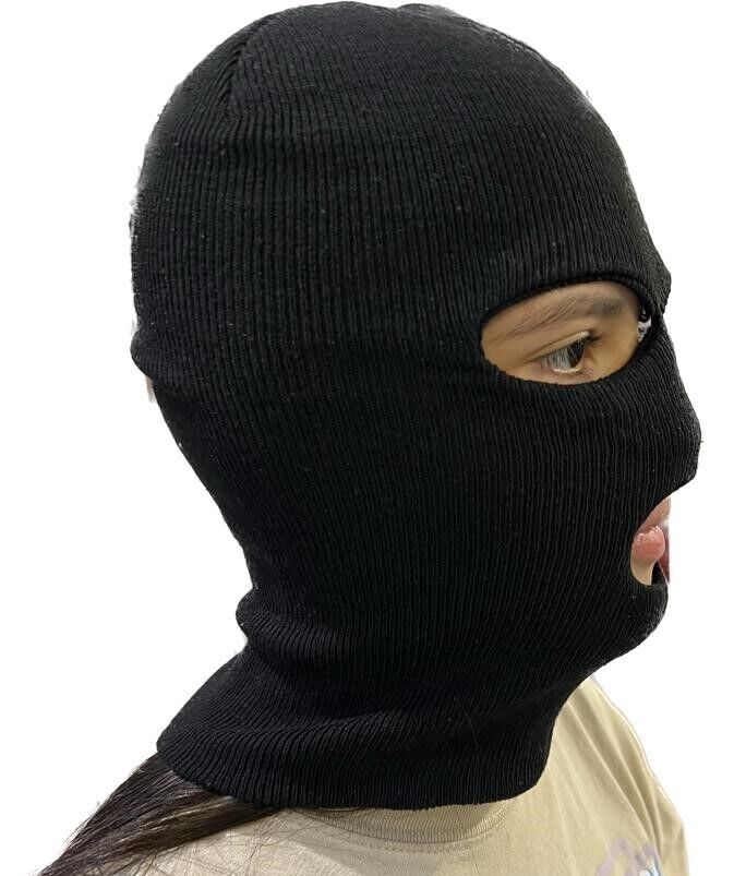 Popstar trendy black ski mask pop unisex kids cosplay Knitted