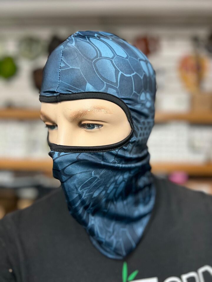 Blue snake ski mask unisex pop stars trendy snow kids adults winter cosplay