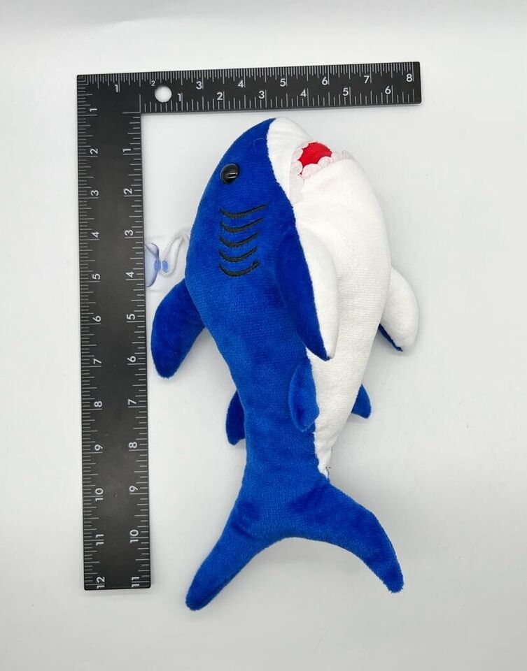 hot trendy summer little blue shark plush toy