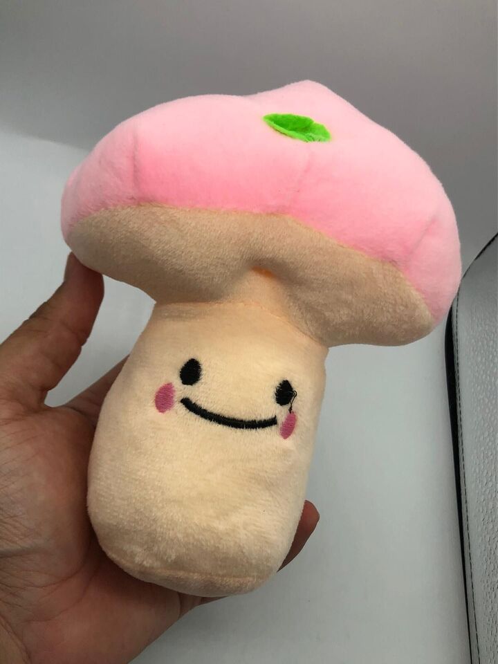 Super mushroom cartoon trendy plush toy videogame multicolor kawaii cute