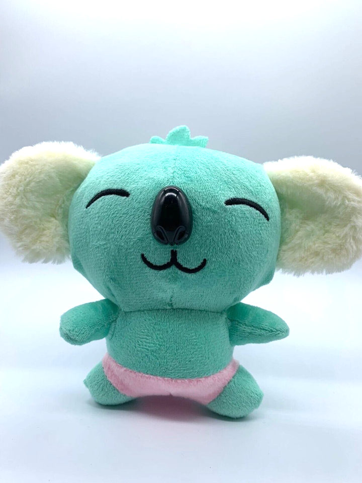 plush toy koala green with pink pants decoration gift unisex collectable