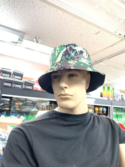 Army Green Bucket Hat Camouflage Fishing Bucket Hat Reversible Unisex wholesale