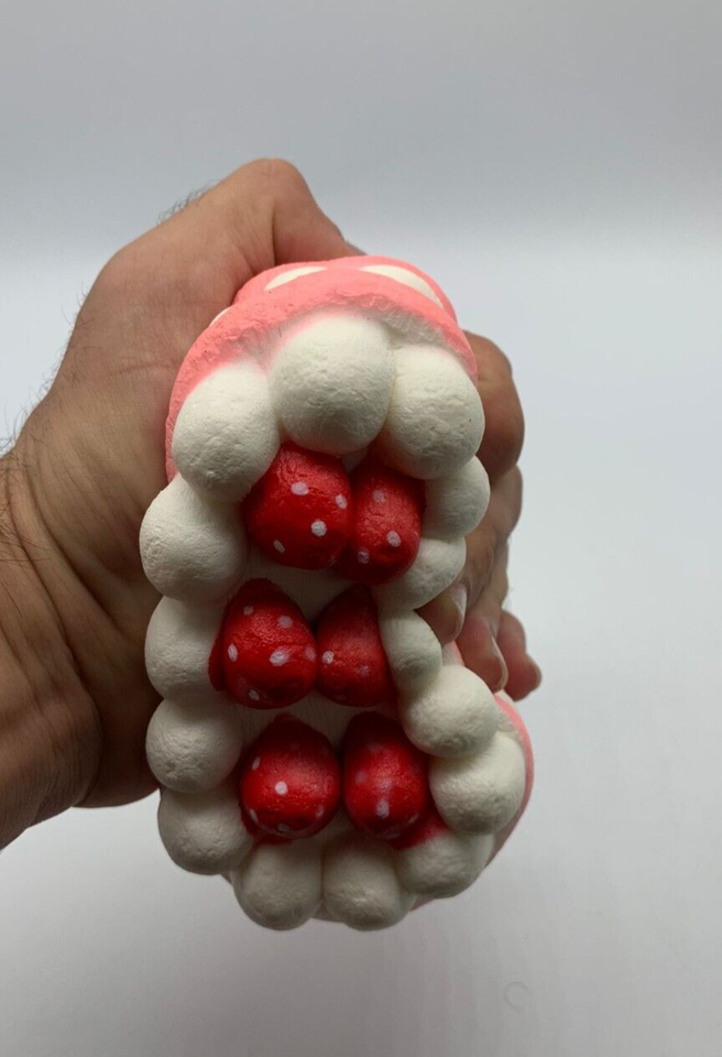 squishy strawberry fruit cake home decoration toy slow rising stress relief