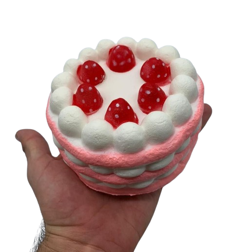 squishy strawberry fruit cake home decoration toy slow rising stress relief