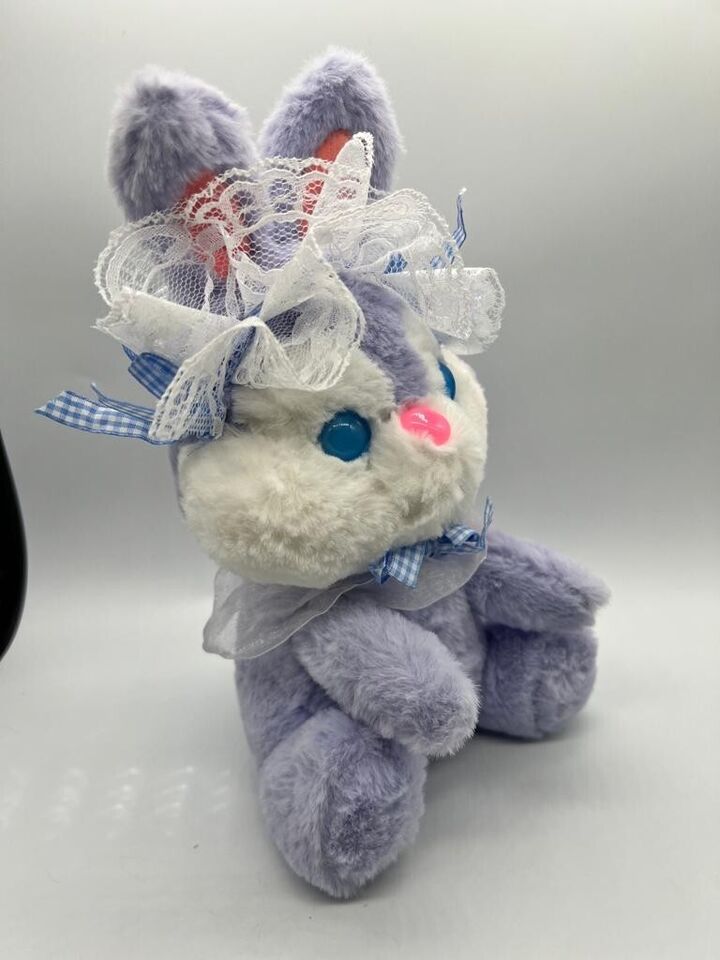 cute kawaii baby purple bunny plush stuffed animal trendy kids adults toy