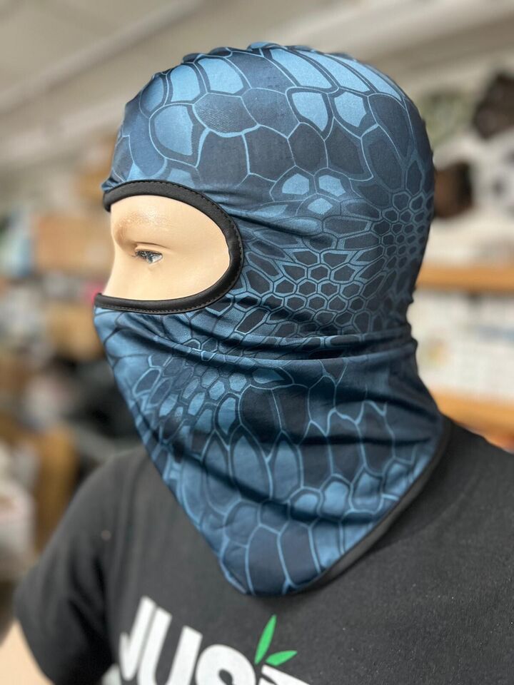 Blue snake ski mask unisex pop stars trendy snow kids adults winter cosplay