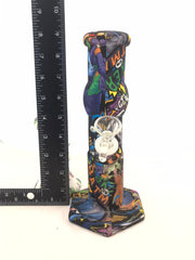 Silicon tall bong printed JOKER