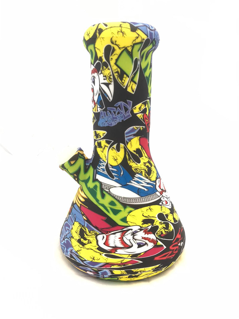 Silicon classic lab bong printed 10" Size MIX