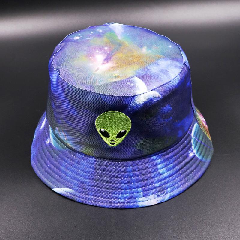 Print bucket hat space ALIEN