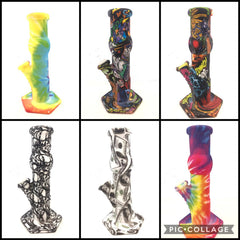 Silicon tall bong printed PVSZ