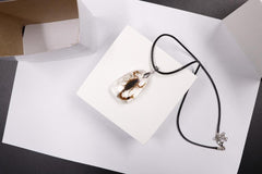 scorpion necklace real insect melted into resin beach souvenir FANTASTIC