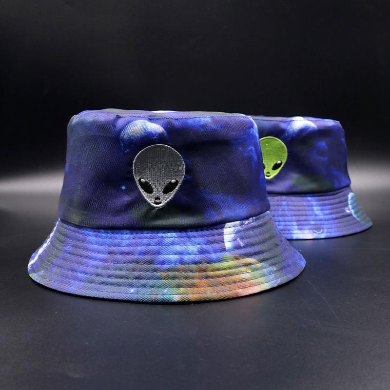 Print bucket hat space ALIEN