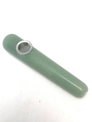 Real Natural healing stone pipe AVENTURINE QUARTZ