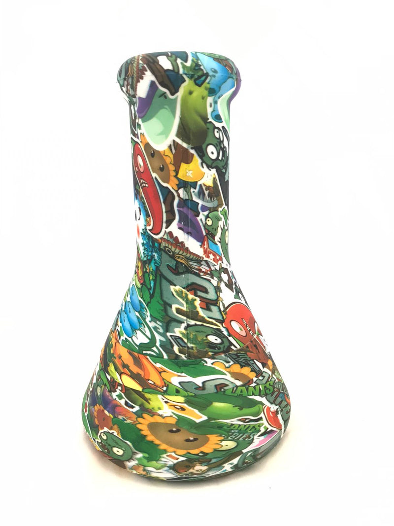 Silicon classic lab bong printed 10" Size PVSZ