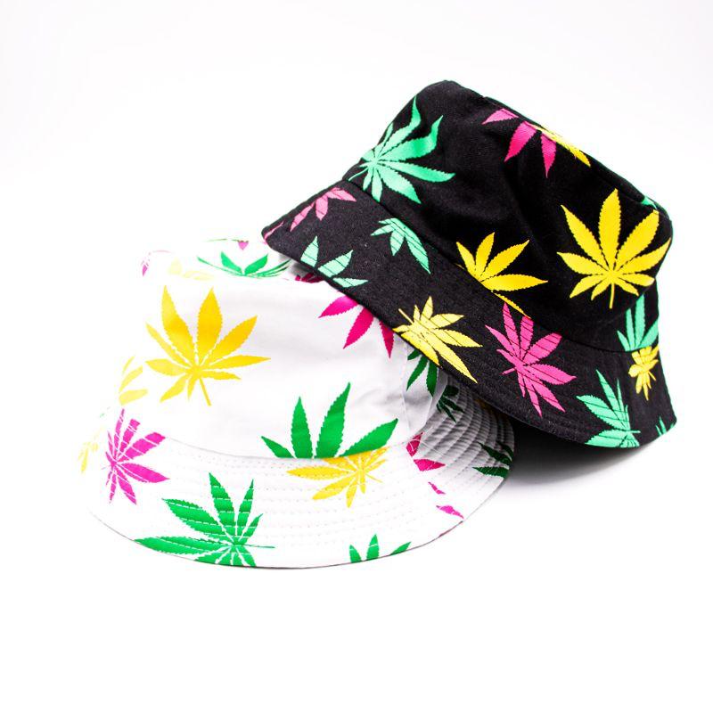 Weed print bucket hat