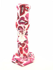 Silicon tall bong printed LIPS