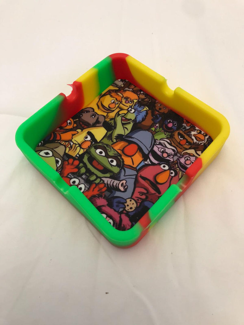 Silicon ashtray printed MONSTER COOCKIES