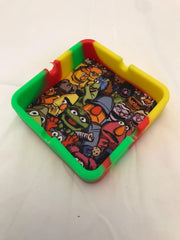 Silicon ashtray printed MONSTER COOCKIES