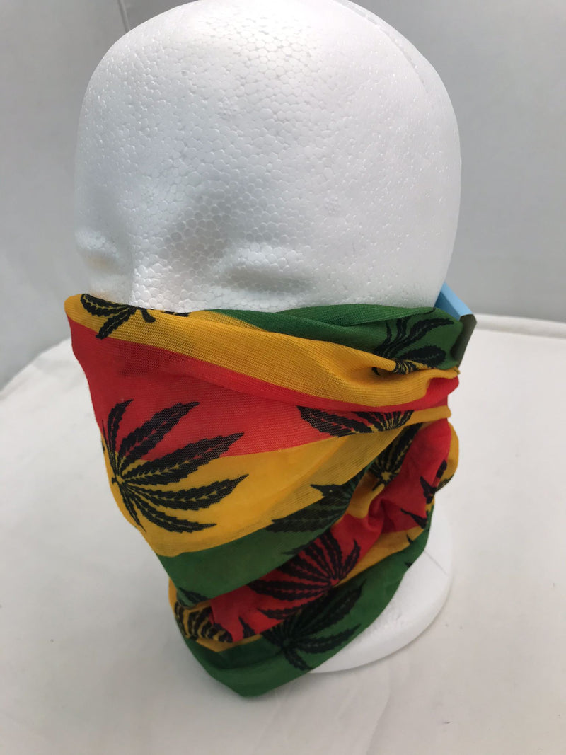 Scarf mask 2in1 Rasta color