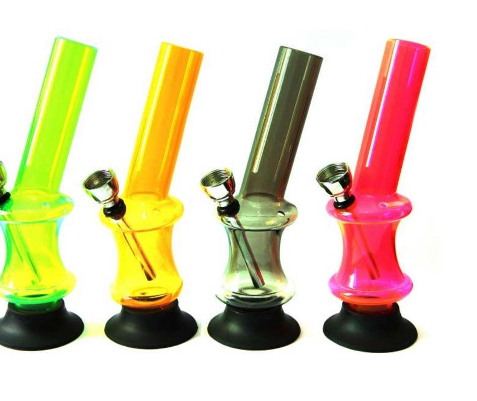 inclined tube acrylic bong colors