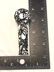 Silicon small pipe with lid SKULLS