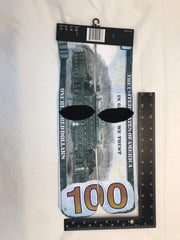 100 DOLLAR printed socks