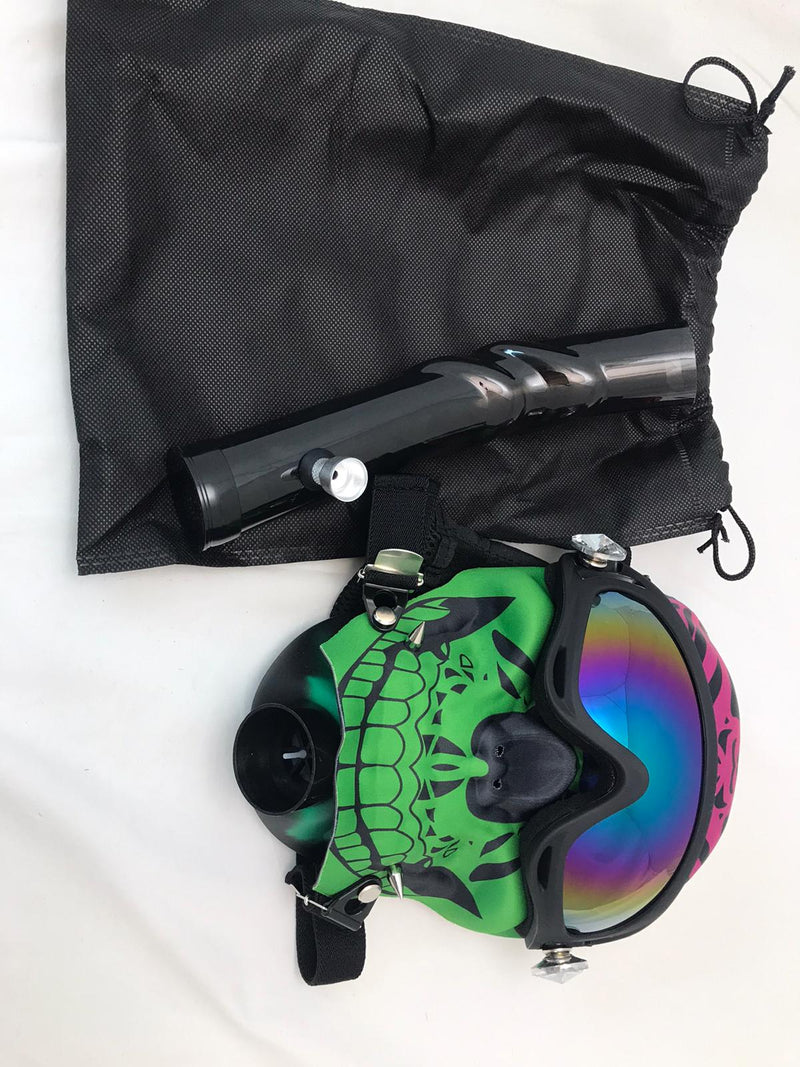 BONG GAS MASK GLASSES GREEN
