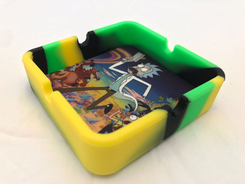 Silicon ashtray printed R&M