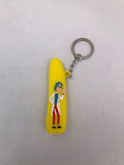 Silicon keychain pipe rick