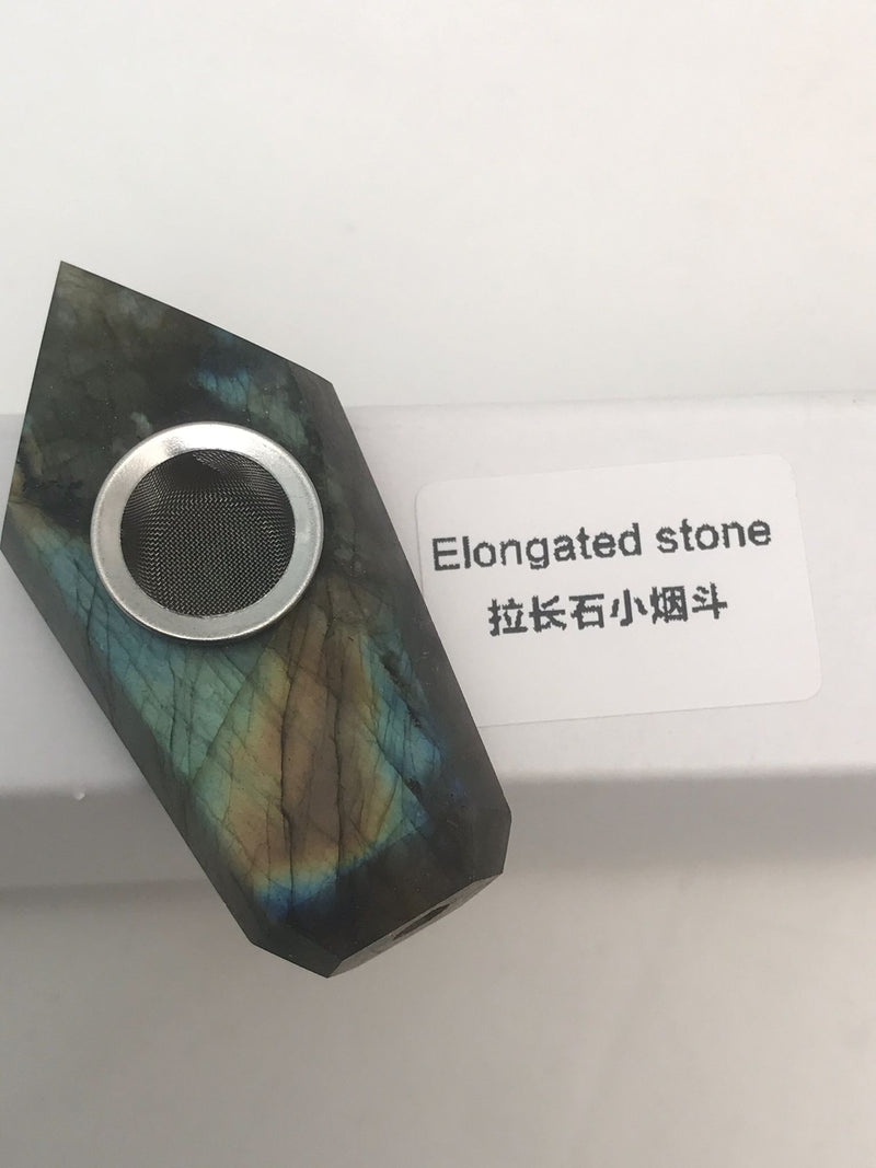 Real Natural stone MINI pipe ELONGATED STONE