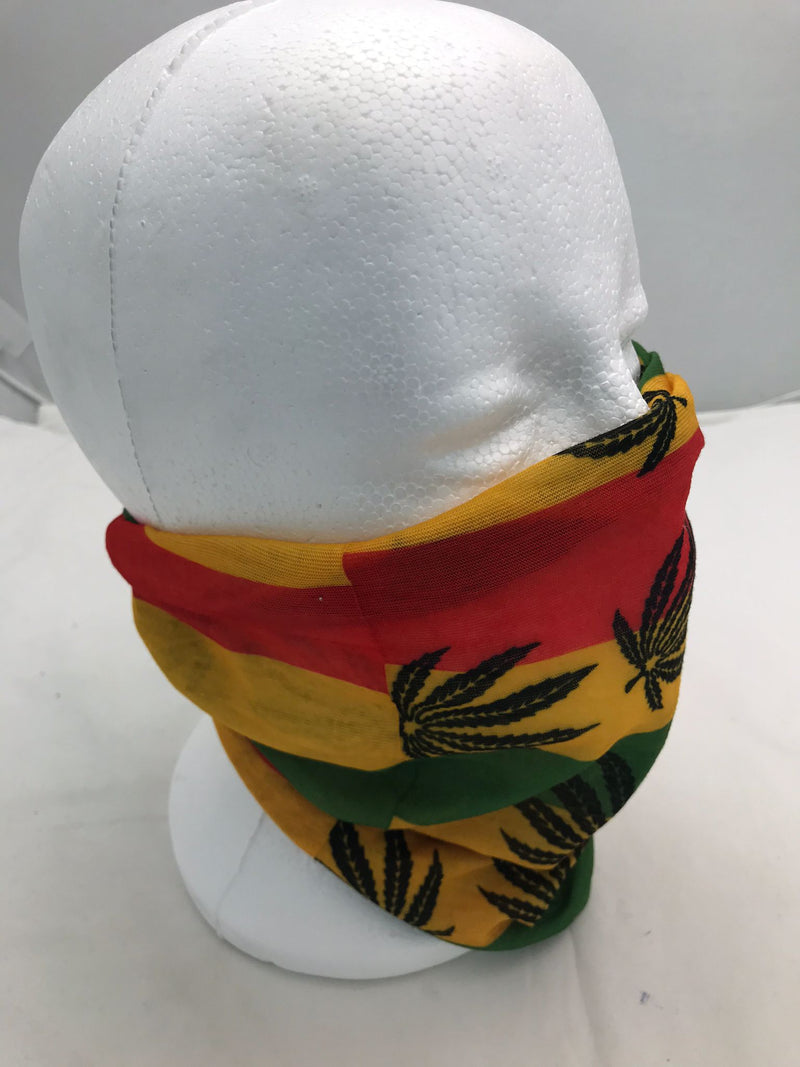 Scarf mask 2in1 Rasta color