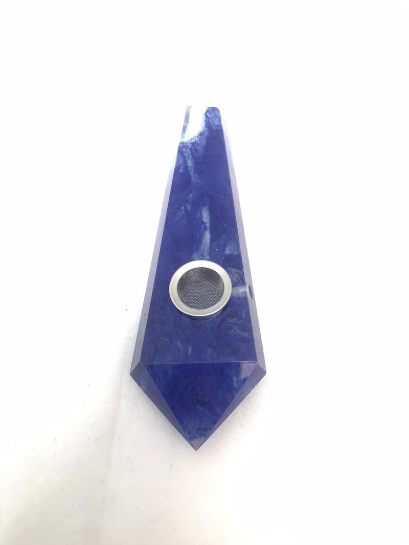 Real Natural healing stone pipe BLUE SMELTING